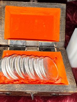 10x 2oz Batavia Elemetal Ship Wreck 16 of 999, II .999 Silver Round, Wood Chest