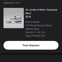 Military Blue AJ 4 Retro