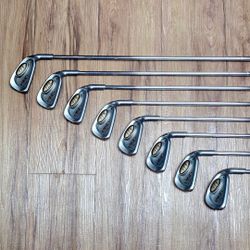 PING i3 O-Size Black Dot Irons 3-PW with Steel JZ Regular Flex Shafts RH Golf