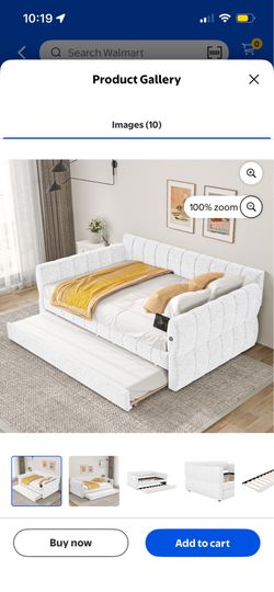 Queen size Day bed w/trundle.  $100