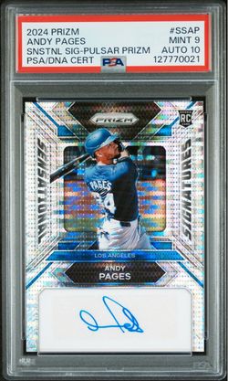 2024 Prizm Andy Pages Sensational Signatures Pulsar Prizm RC Auto PSA 9/10(Pick up only)