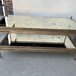 Gold Mirrored Accent Table