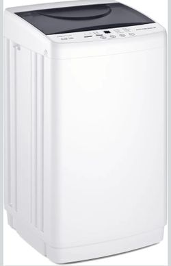 OLIXIS 1.06 Cu.Ft. Portable Washing Machine, Full-Automatic Laundry Washer
Stainless Steel Drum, 10 Wash Cycles, Auto-Balance, LED Display, 7.7lbs for