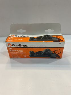 Buck Bros 7 in. Block Plane w/1 9/16" Steel Cutter