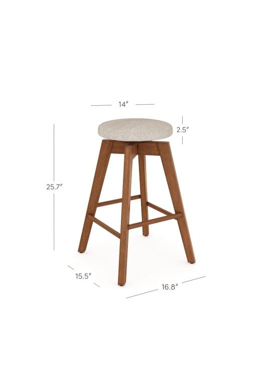 3 Bar Stools for Kitchen or Dinette