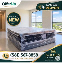 Queen Pillow Top Mattress Set $209 | Brand New