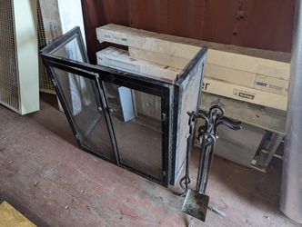 FIREPLACE SCREEN & TOOL SET 