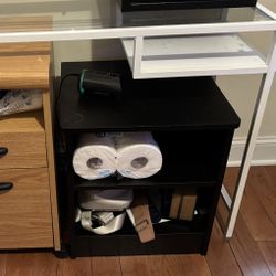2 Black End Tables 
