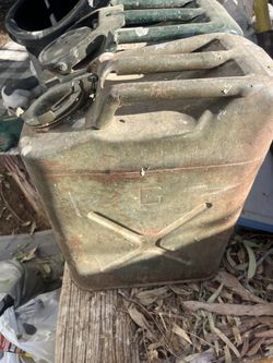 Vintage Army Jeep Gasoline Cans