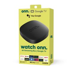 onn. Google TV 4K Streaming Box Chromecast Netflix Certified Bluetooth