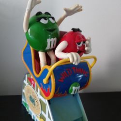 M&M Wild Things Roller Coaster Plastic Candy Dispenser - 11" Tall

