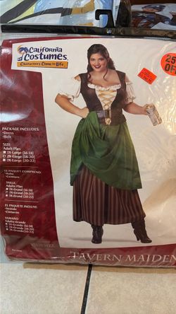 California Costumes Tavern Maiden Plus Size Costume