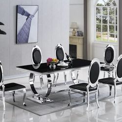 Dining Table + 6 Chair Set