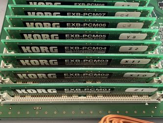 KORG EXB-PCM CARDS 01/02/03/04/05/06/07/08 FOR TRITON CLASSIC