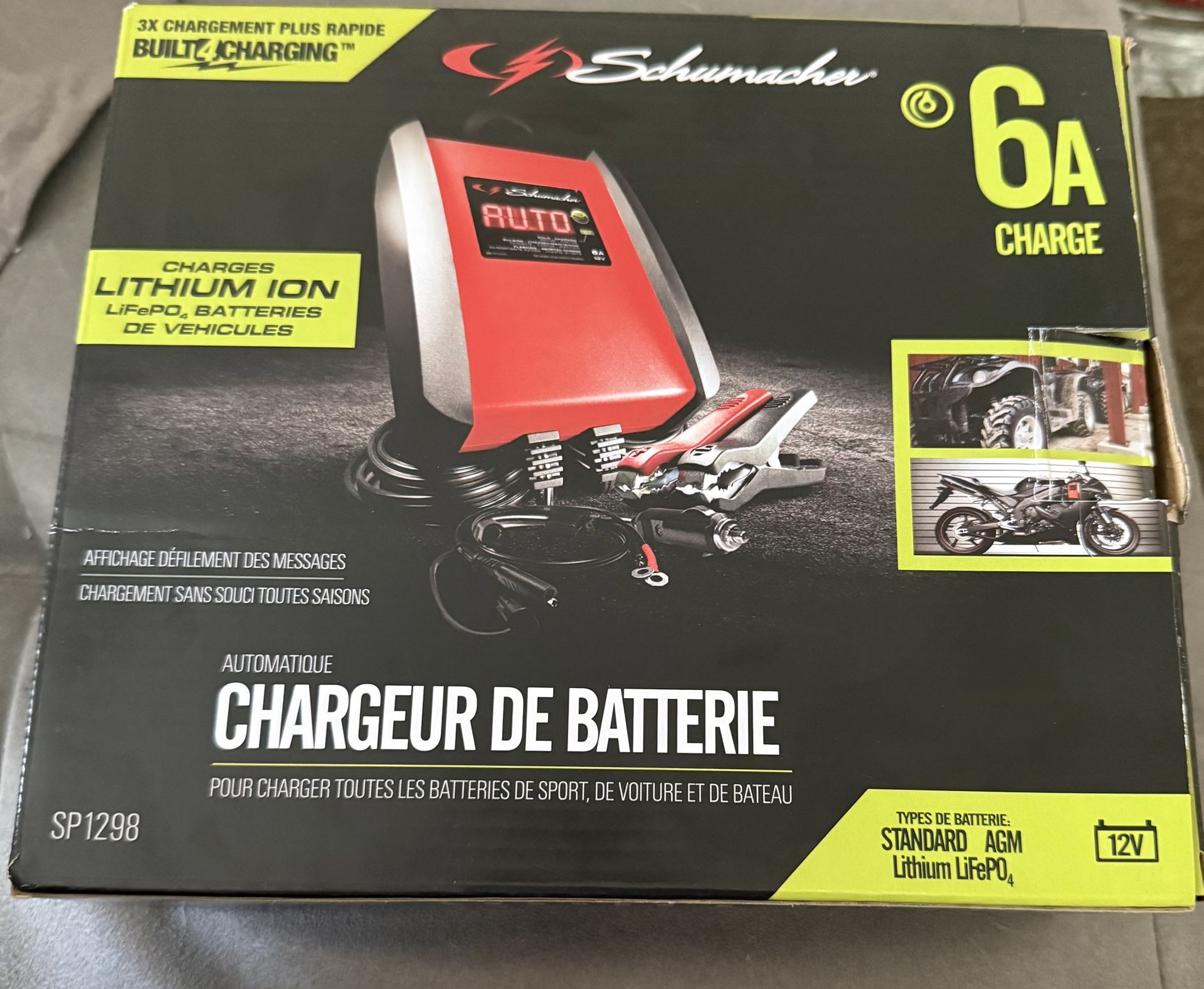 🔋 Schumacher 6A Battery Charger  🏎️🚕🚓🚙🚘🔌