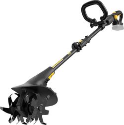 Cordless Tiller Cultivator Fit for DeWALT 20v Max Battery, 360RPM Electric Rototiller 7.8″ Tilling Width & 5″ Depth for Gardening & Farming(Battery no