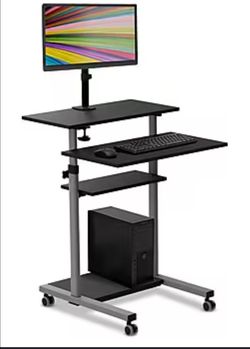 Mobile Computer Workstation Cart w/o monitor mount