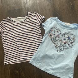 Lot Of 2 Girls Shirts Size 6 By Beatees #18