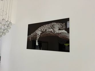 Leopard Wall Art Print on Acrylic Panel