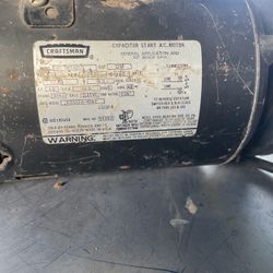Craftsman Shop Motor 