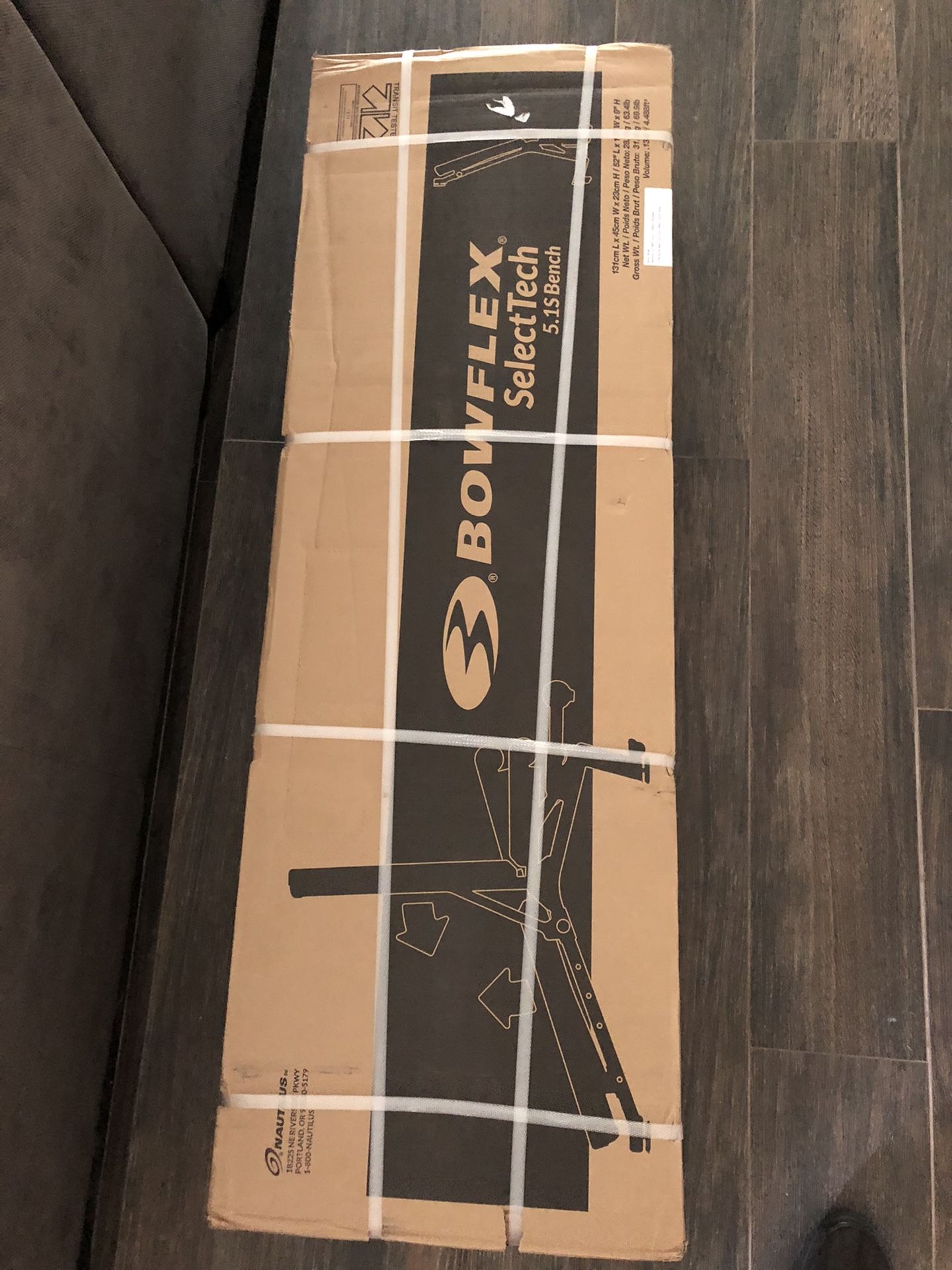 Bowflex selectech 5.1s bench (new)