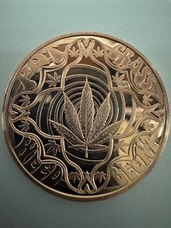 20 x 1 oz .999 Fine Copper Rounds – Pot Grass Beer Design – Full Tube