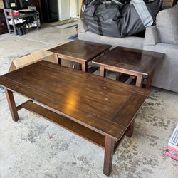 Coffee Table And Two Side Tables