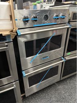 New Viking Professional 30 Inch Double Wall Oven Electric