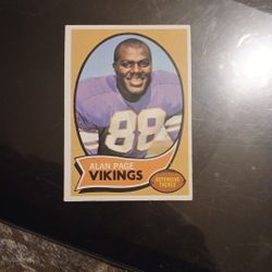 Vintage 1970 Alan Page Rookie Card