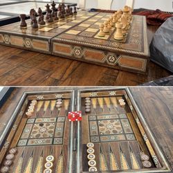 Middle Eastern Chess/Backgammon Set 