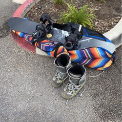 Complete Snowboard Size 12 Boots 