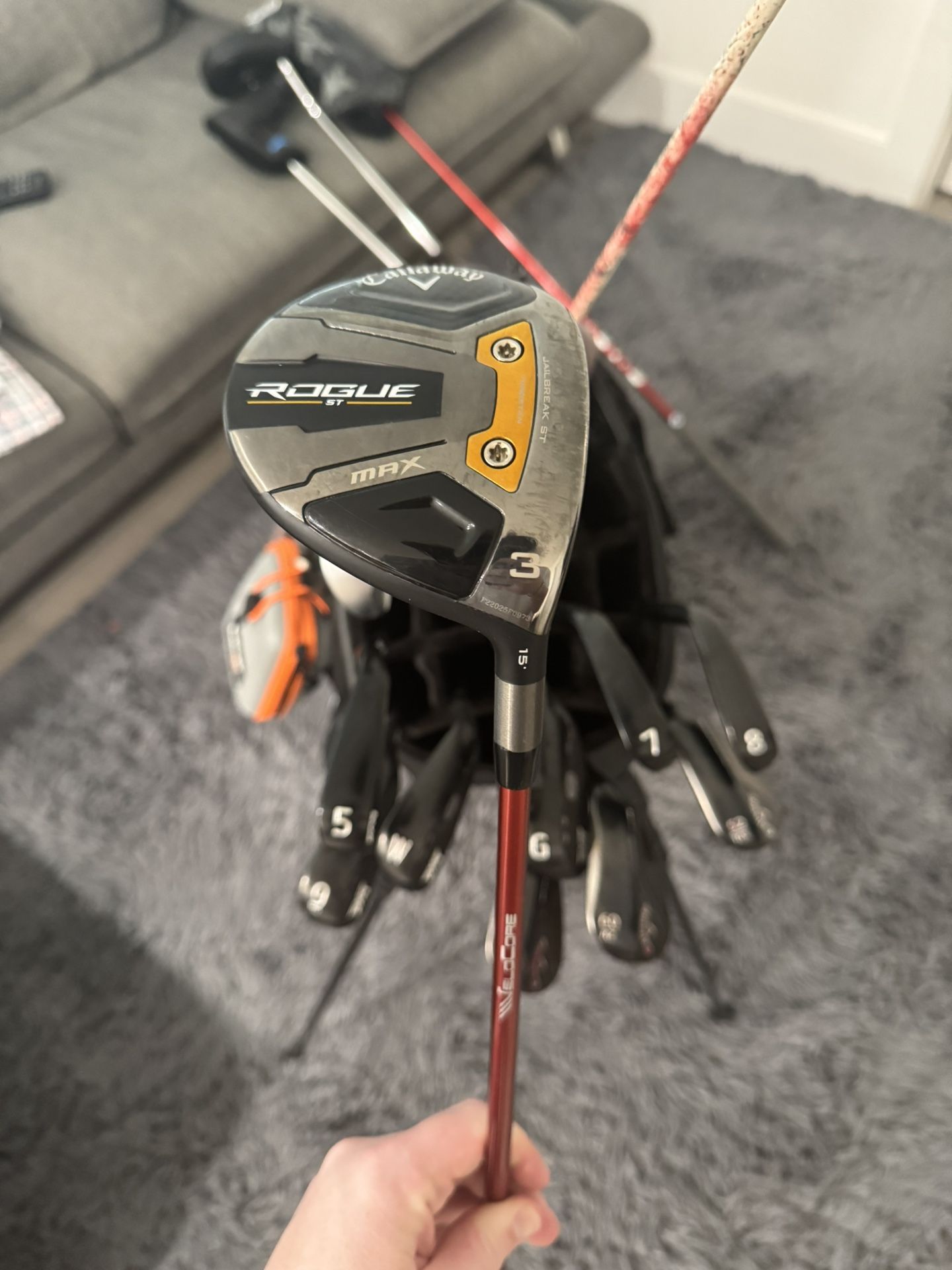 Callaway Rogue ST Max 3 Wood With Red Ventus 5S Velocore Shaft