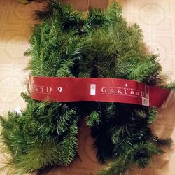 New 9-ft Garland Retail Price $30