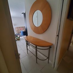 Entryway Table And Matching Mirror