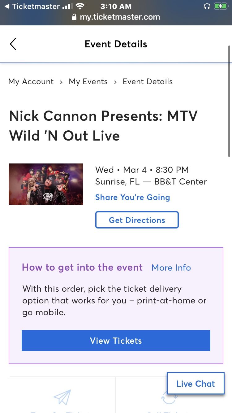 Wild N Out Tickets 3/4/2020