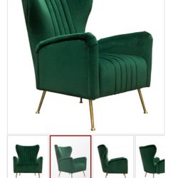 Emerald Green Accent Chair 