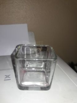 Glass square jars