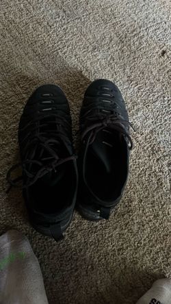 Black Lace-Up Low-Top Sneakers