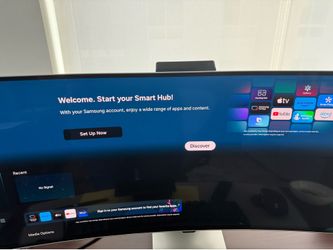34" Odyssey QD-OLED G8 (G85SD) Ultra-WQHD 175Hz 0.03ms G-Sync Compatible Curved Gaming Monitor with Glare Free and Smart Features