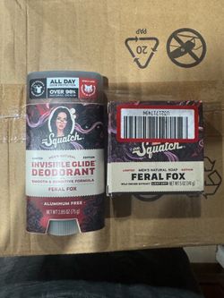 New dr squatch Megan fox feral fox deodorant and bar of soap limited edition