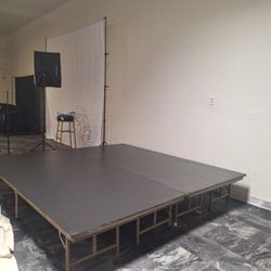 Black Stage For Band, DJ, speaker, Performance 