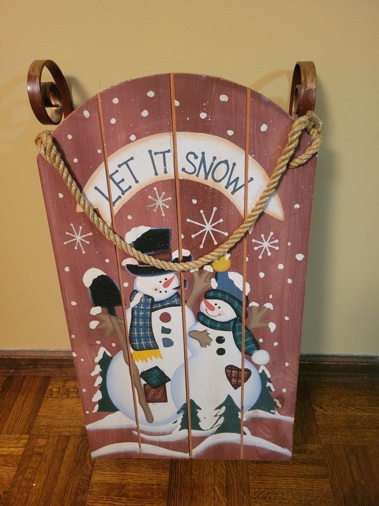 Decorative Wooden Sled