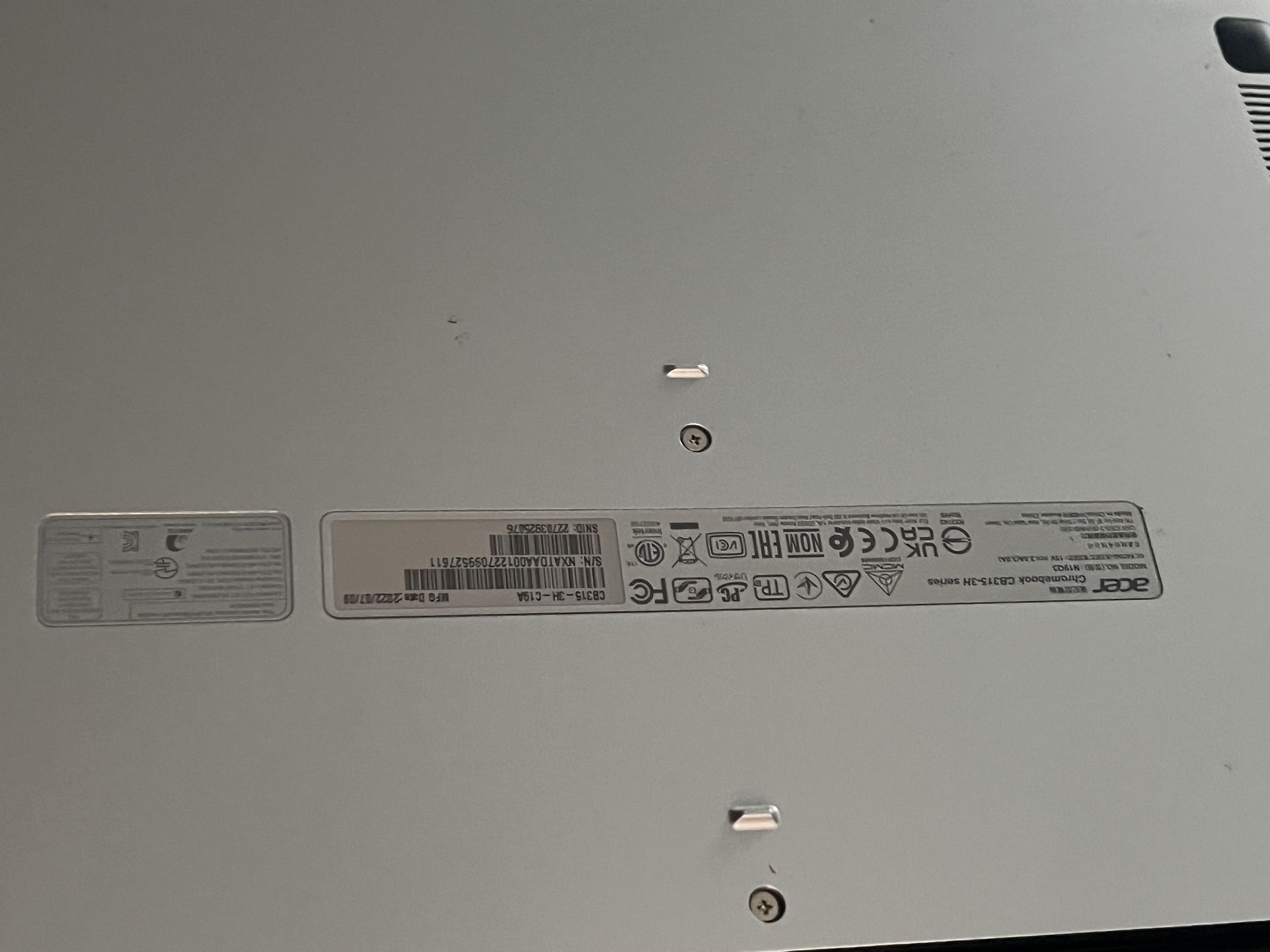 Acer chromebook