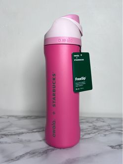 Pink Owala + Starbucks calab