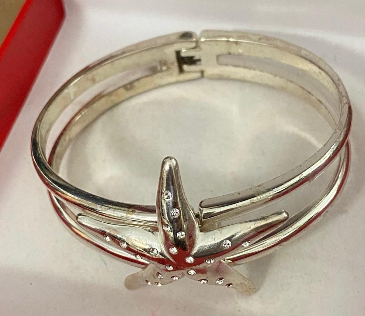 Pulsera Stainless Caña Estrella Chispas Joyeria Antigua 