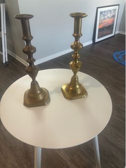 Antique candlesticks