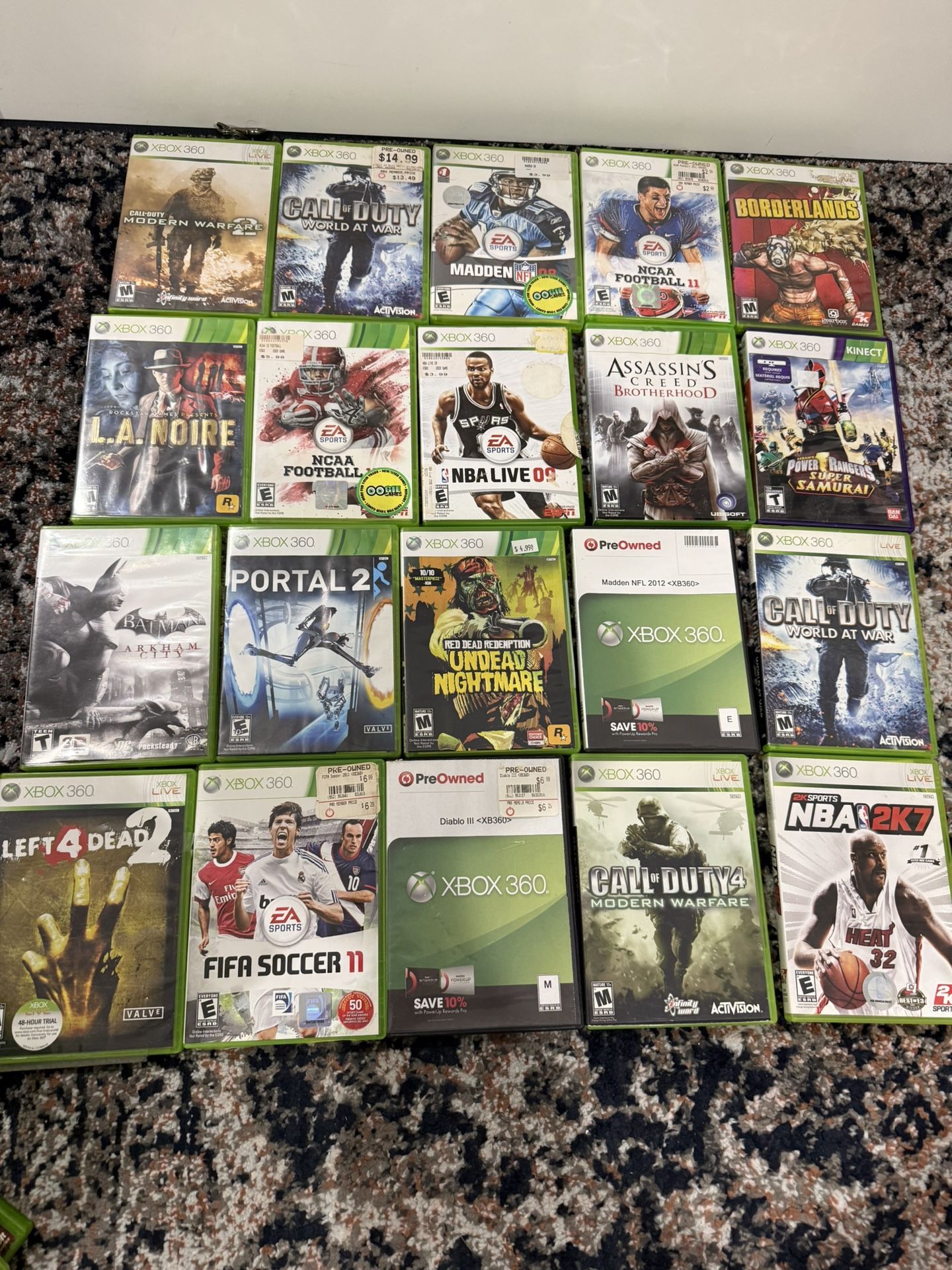 Xbox 360 Games Lot