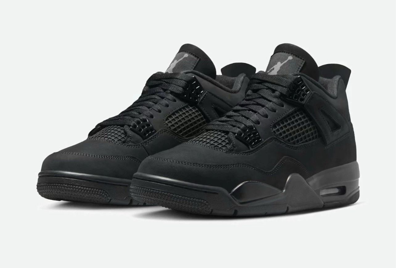 SIZE 14 - Nike Air Jordan 4 Black Cat🔥