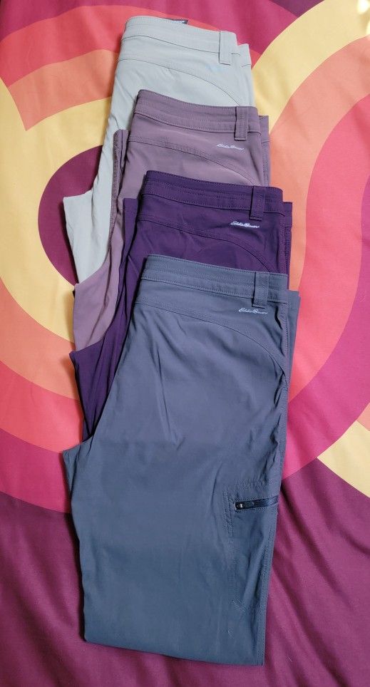 Women's Size 10 Eddie Bauer First Ascent Pants /4 Pair