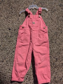 Carhartt pink overalls 2T TODDLER child children excellent conditioning